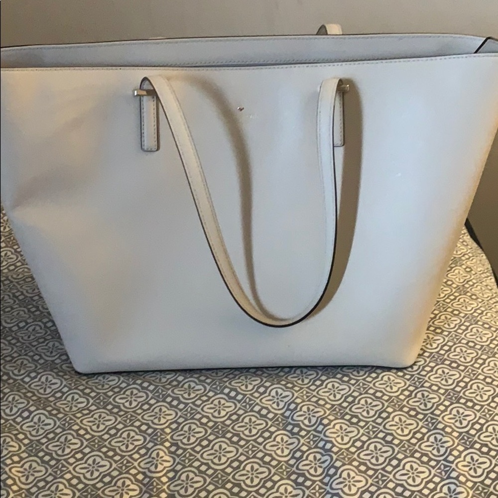 Large white Kate spade purse
